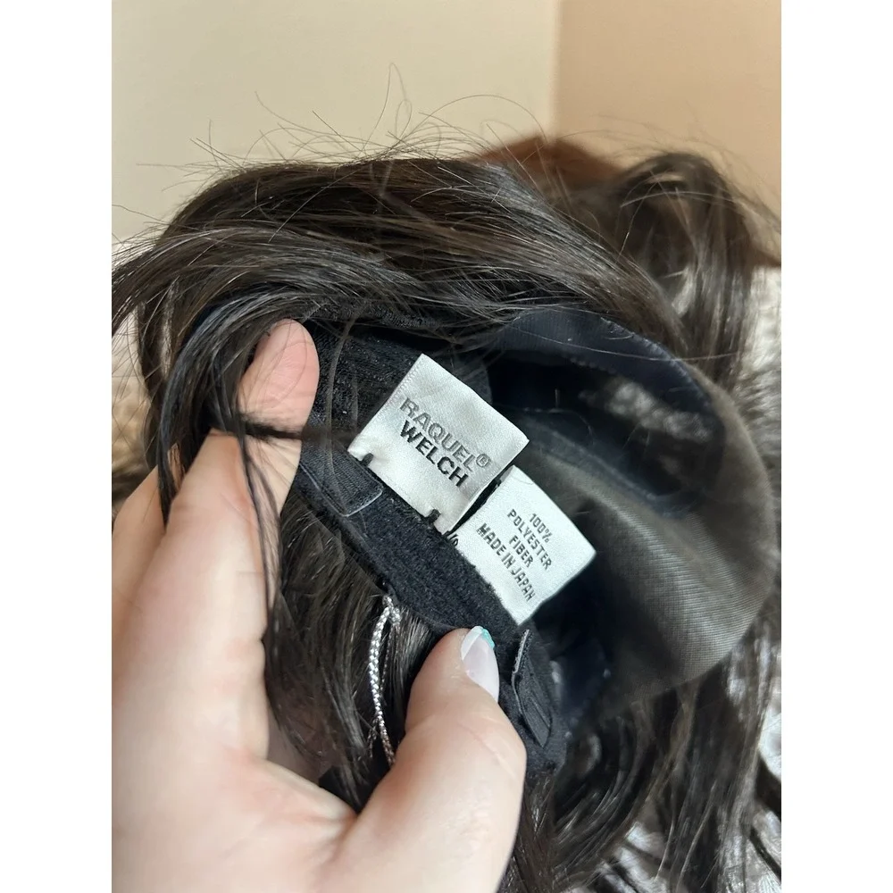 Women's Wig RAQUEL WELCH Sheer Luxury Made You Look RL2/4 Off Black Hairuwear
